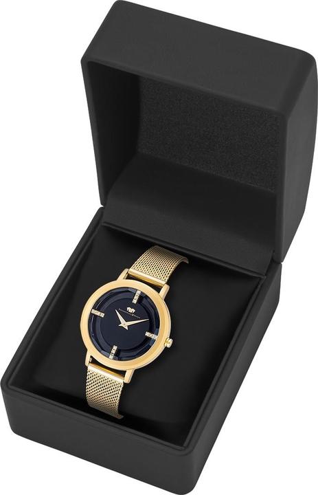 Actual product image Ladies Quartz Watch Lucrezia Stainless Steel Yellow Gold - 33698 (Analogue wristwatch, 36 mm)