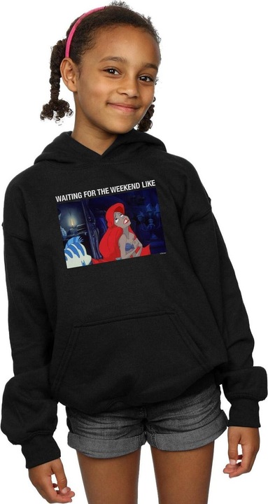 Image du produit Disney - Sweat à capuche THE LITTLE MERMAID WAITING FOR THE WEEKEND - Fille (140, 146)