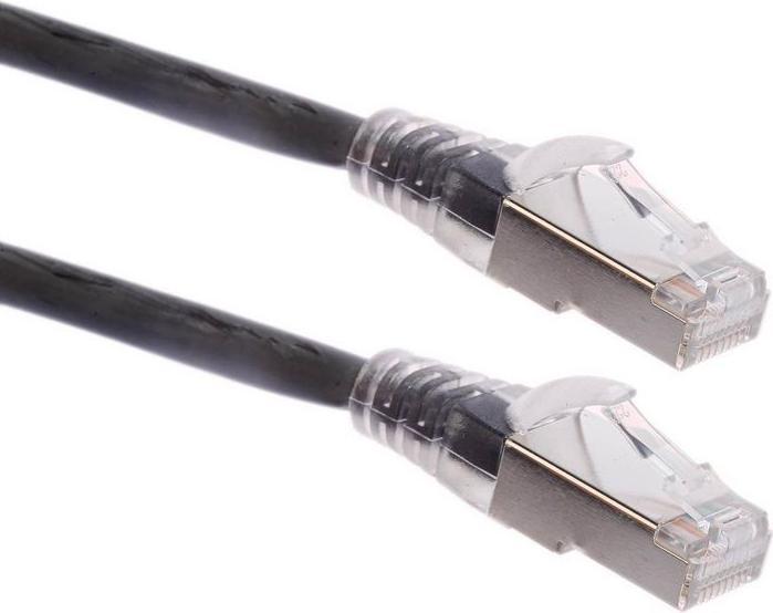 Produktbild RS PRO Patch cord Cat 6a S/FTP LSZH 2m Black (S/FTP, CAT6a, 2 m)