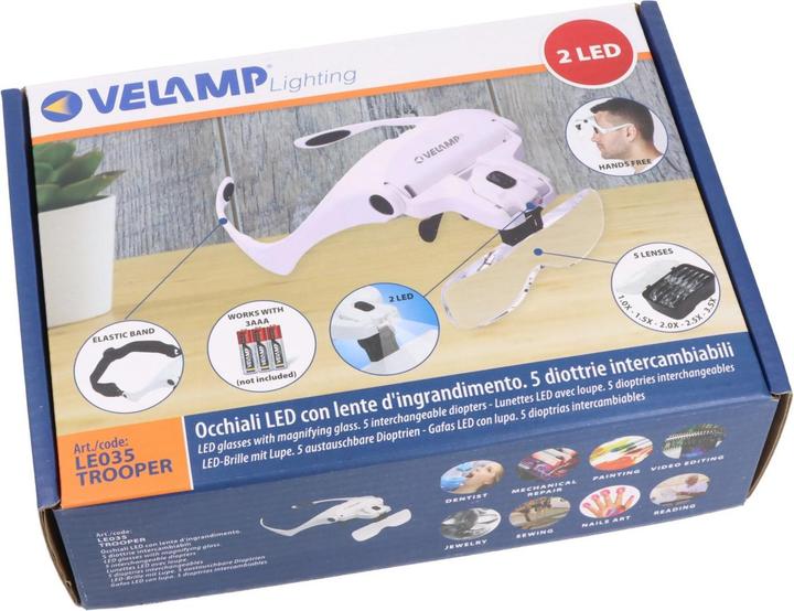 Image du produit Velamp Lunettes LED avec loupe