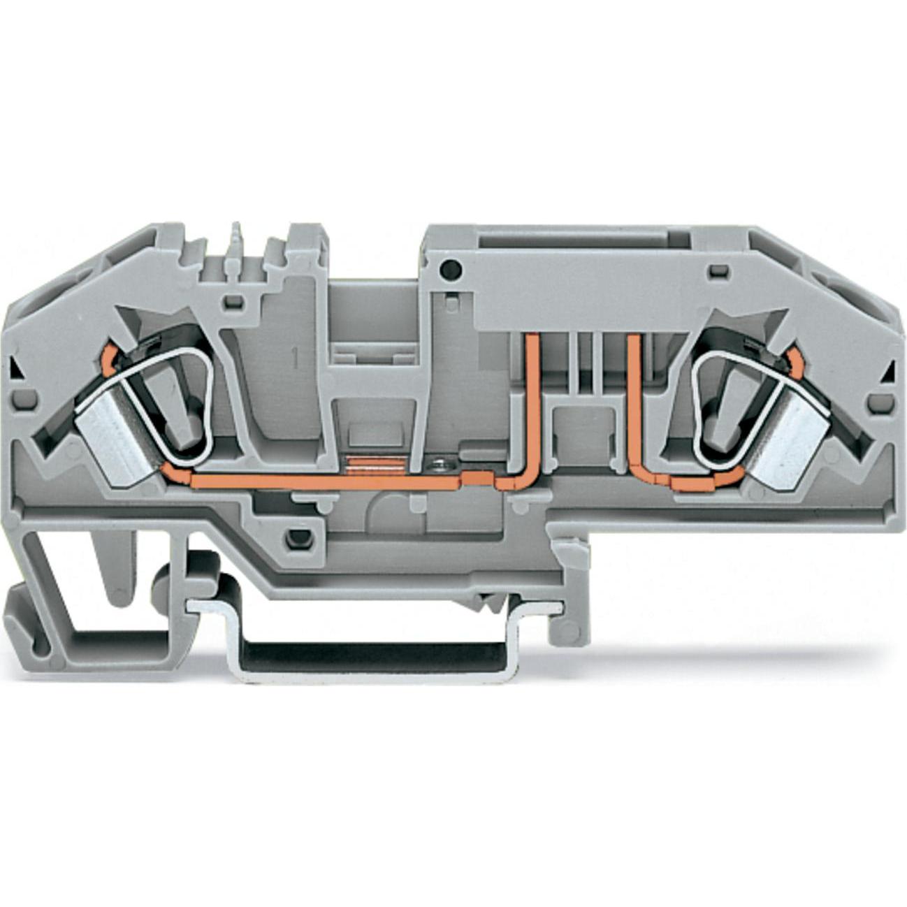 Wago TERMINAL BLOCK, FUSED, 2WAY, 24-10 AWG, Accessori di elettronica + Alloggiamento, Grigio