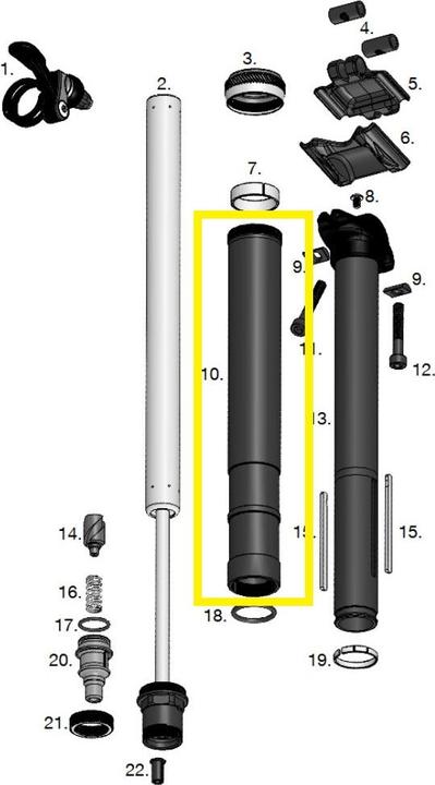 Productafbeelding Crankbrothers Highline 1.0 Body 2-slags body, 30,9mm, 160mm (30.90 mm)