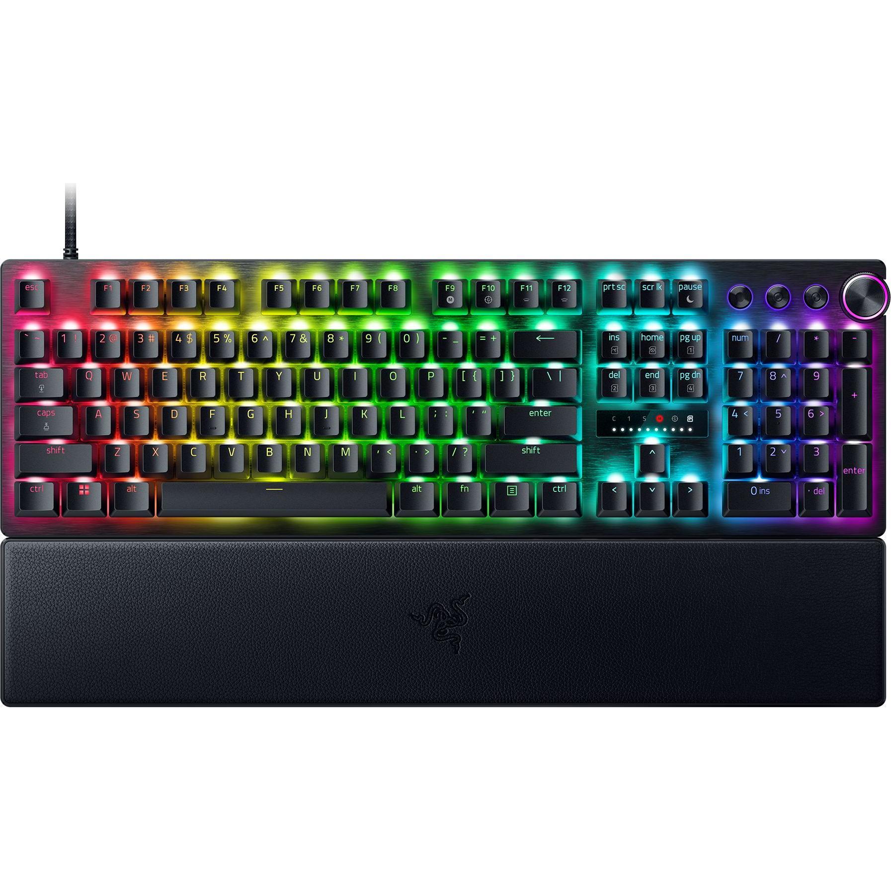 Razer Huntsman V3 Pro - Mechanisch Gaming Toetsenbord - QWERTY - Zwart (Englisch International, Kabe