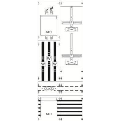 Striebel & John, Verteilerschrank Zubehör, STR KA4203 KA4203 Mess-u.Wandlerfeld kpl. H5/B2