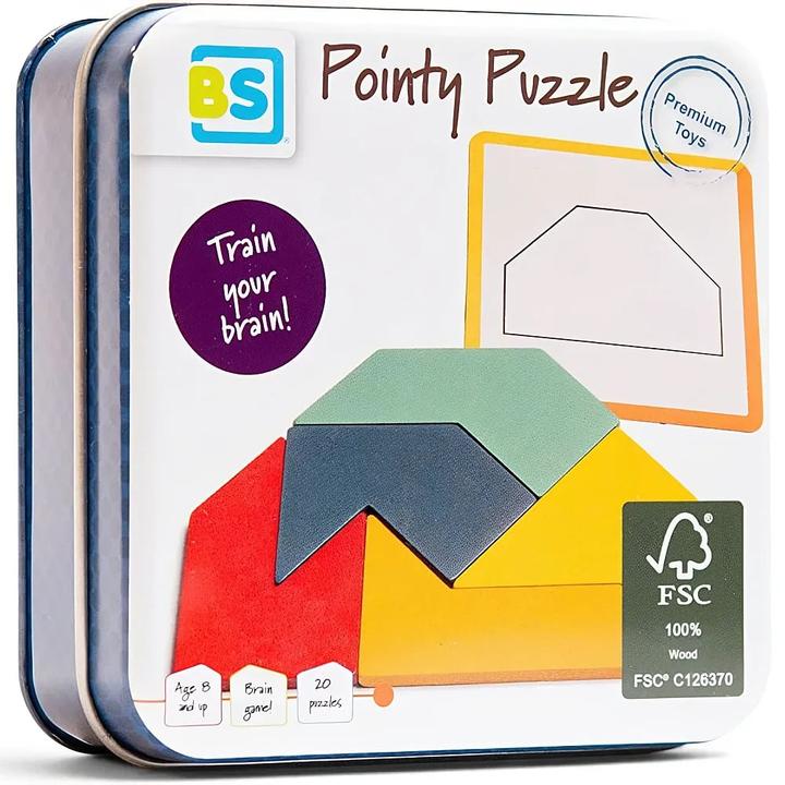 Produktbild BS Toys Pointy Puzzle - Kartenspiel mit Formen (Deutsch, Französisch, Italienisch)