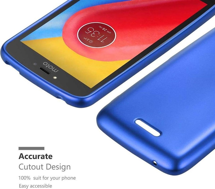 Actual product image Cadorabo TPU Matt Metallic Cover (Motorola Moto C Plus)