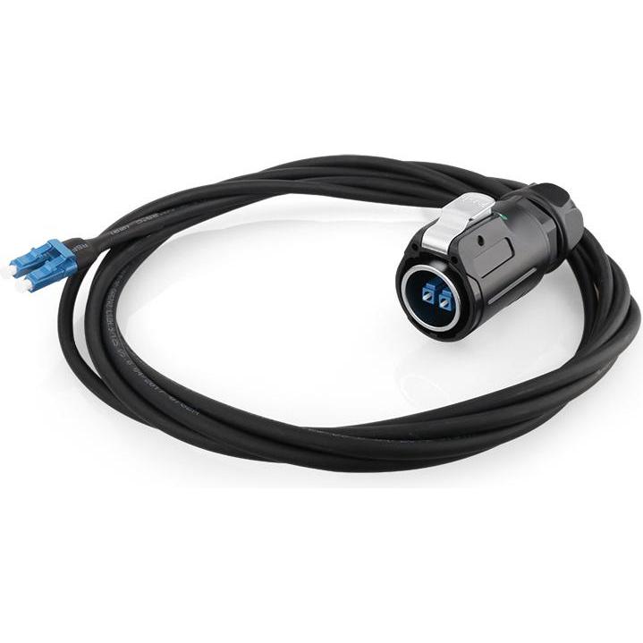 Good Connections GC IC01-24F01 LC Durchführungskupplung, M24 (S/UTP, CAT6, 3 m), Netzwerkkabel