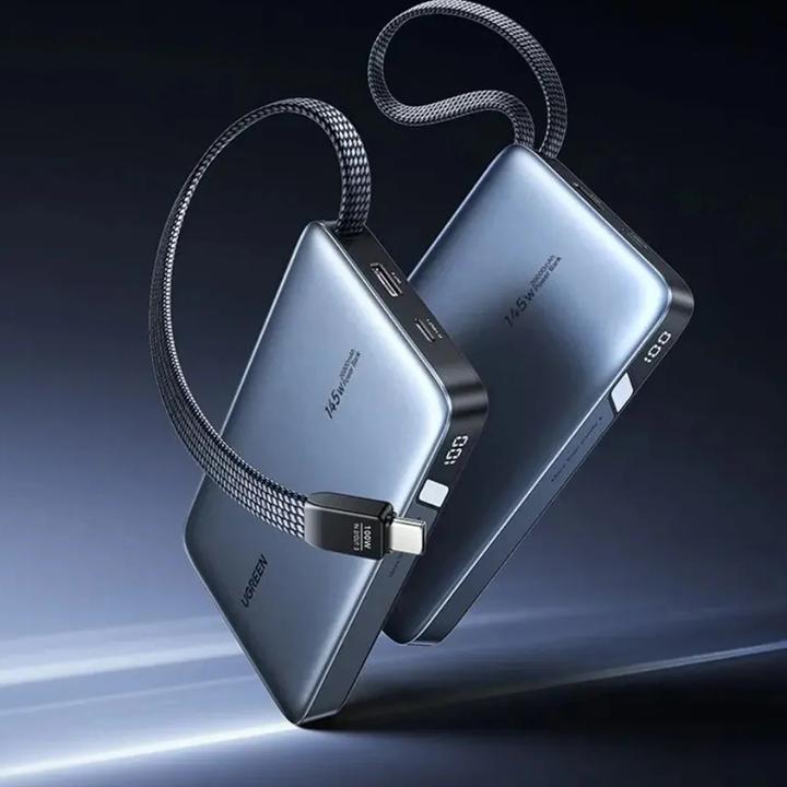Image du produit Ugreen PB551 20.000mAh 145W Powerbank Built-in Cable 2x USB-C (20000 mAh, 145 W)
