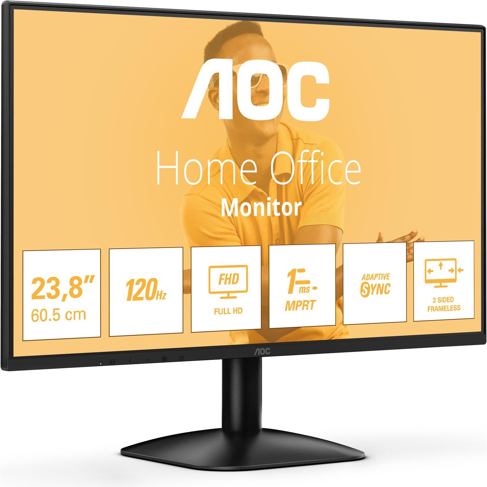 AOC 24B31H (1920 x 1080 Pixel, 23.80"), Monitor, Schwarz
