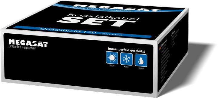 Produktbild Megasat 100147 Koaxialkabel 30 m F Weiss (110 dB, Antennenkabel)