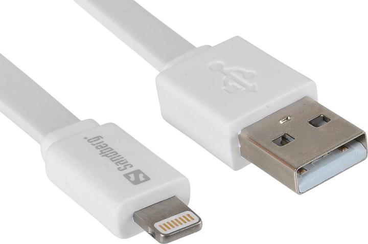 Produktbild Sandberg USB Lightning Cable Flat (0.15 m, USB 2.0)