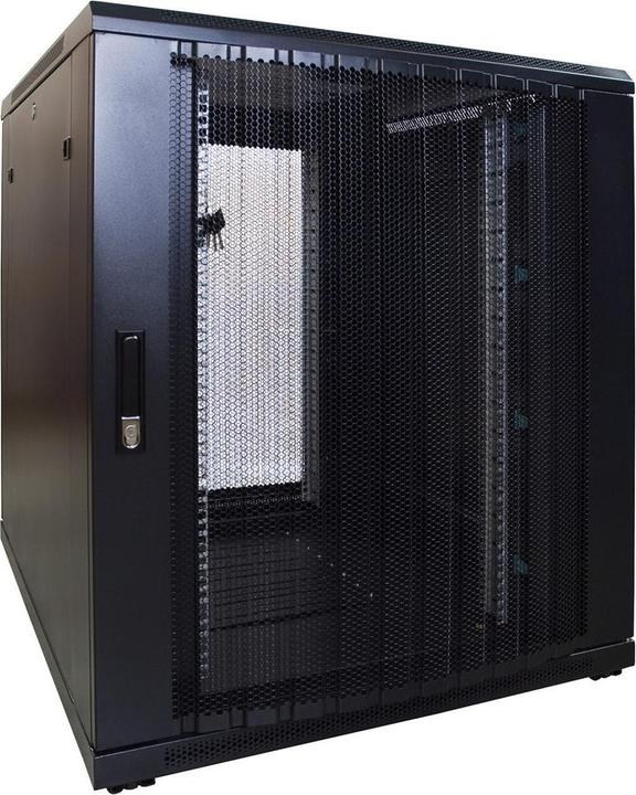 Produktbild Dsit 12 HE, kleiner Serverschrank, mit perforierter Fronttür (BxTxH) 800 x 1200 x 720 mm (12 HE, 19 Zoll Rack)