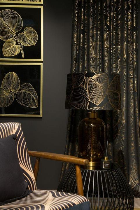 Productafbeelding Eurofirany BEPERKTE COLLECTIE VICTORIA7 Vaas, ∅ 15 X 40 cm, kleur: zwart, goud