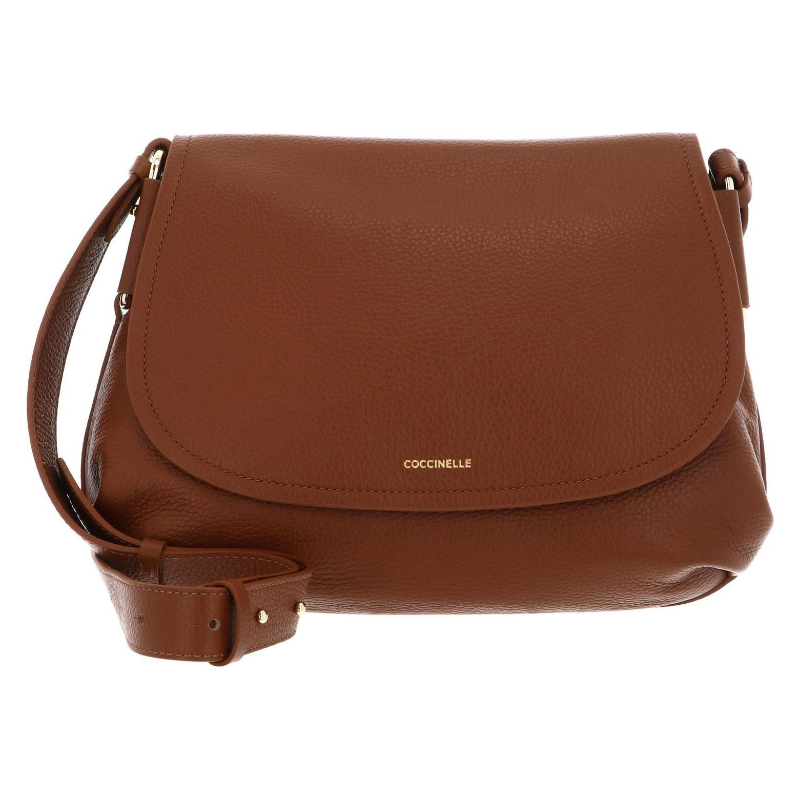 Coccinelle, Damen, Handtasche, Rebekka Handbag Grained Leather, Braun