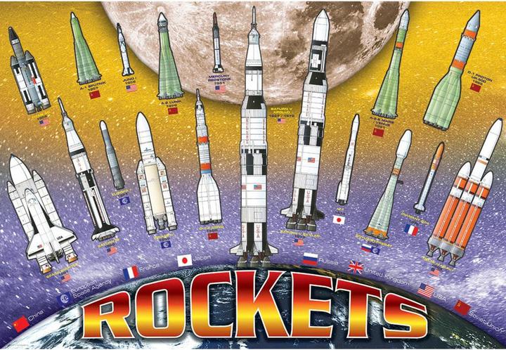 Actual product image Eurographics Rockets 100 parts (100 pieces)