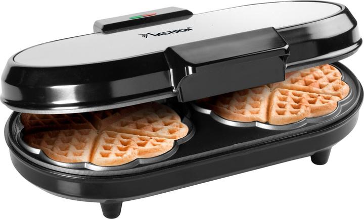 Image du produit Bestron Double gaufrier pour gaufres classiques en forme de coeur
