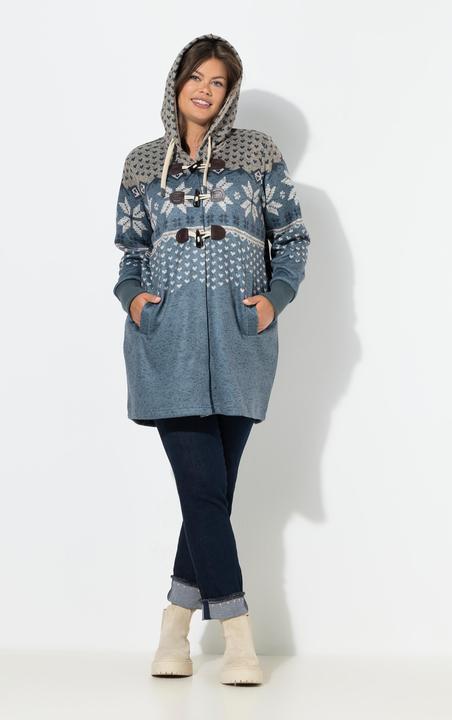 Produktbild Laurasøn Strickfleece-Jacke, Kapuze, Langarm (40)