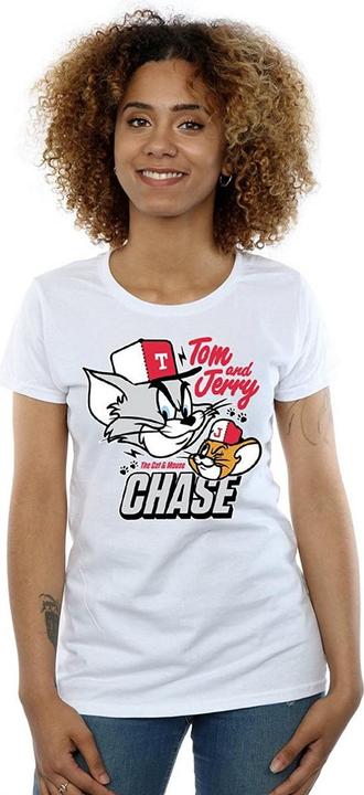Image du produit Tom & Jerry Womens/Ladies Cat & Mouse Chase T-shirt en coton (L)