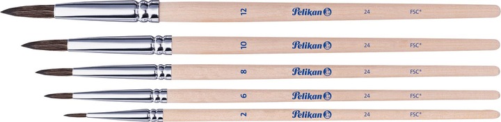 Immagine prodotto Pelikan Pennelli da colorare per la scuola, set iniziale con 5 pennelli per capelli