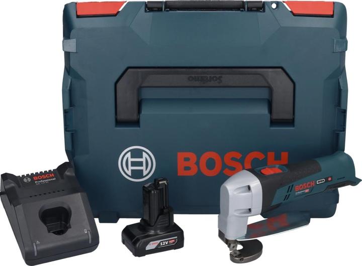 Actual product image Bosch Professional Bosch GSC 12V-13 Battery Sheet Metal Shears 12V with Hexagonal Key + 1x Battery 6.0 Ah + Quick
