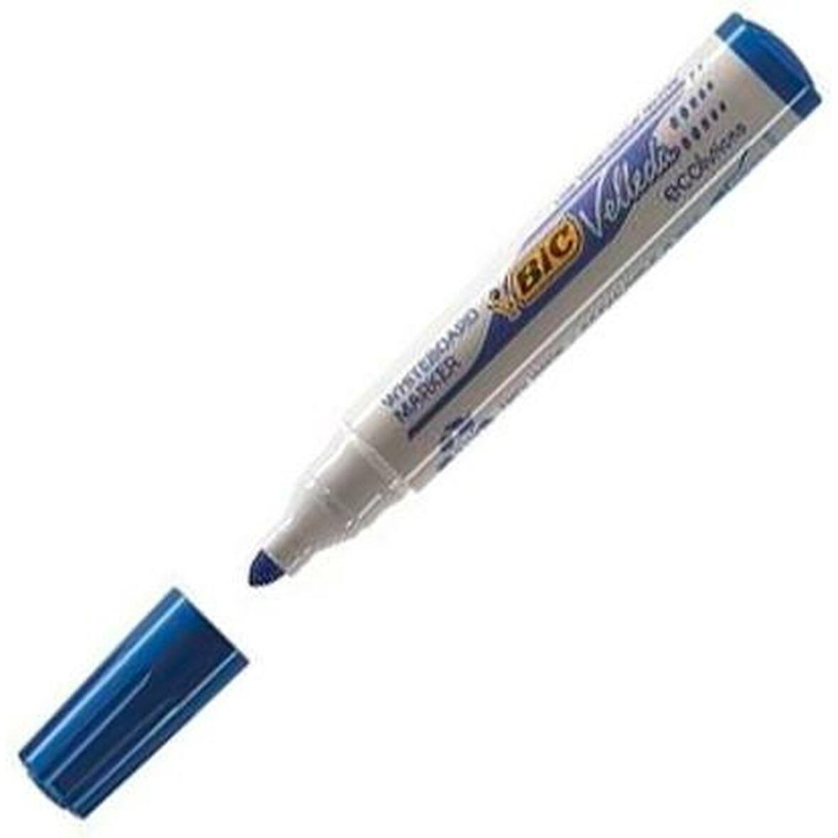 Thumbnail - Bic, Marker, Whiteboard Velleda ECOlutions 1701 (Blau, 1.40 mm, 12 x)