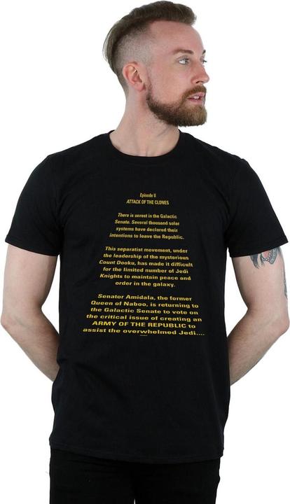 Produktbild Star Wars Attack Of The Clones Opening Crawl TShirt (3XL)