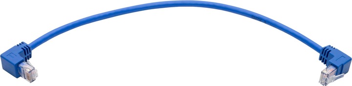 Image du produit Eaton Up/Down-Angle Cat6 Gigabit Molded UTP Ethernet Cable RJ45 Up-Angle M to RJ45 Down-Angle (U/UTP, CAT6, 0.31 m)