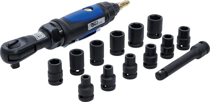 Produktbild BGS Druckluft-Ratschenschrauber-Satz 12,5 mm (1/2") 102 Nm 14-tlg.