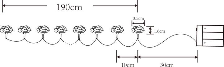 Immagine prodotto Globo Catena luminosa a LED Venuto (1.90 m)