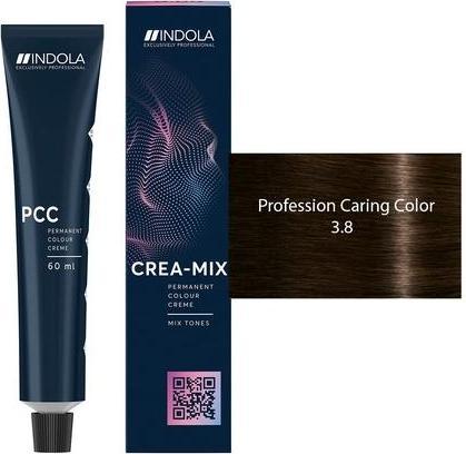Actual product image Indola Profession Caring Colour 3.8 60ml (3.8 Dark brown chocolate)