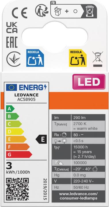 Actual product image Osram Pin (G9, 2.60 W, 290 lm, 1 x, E)