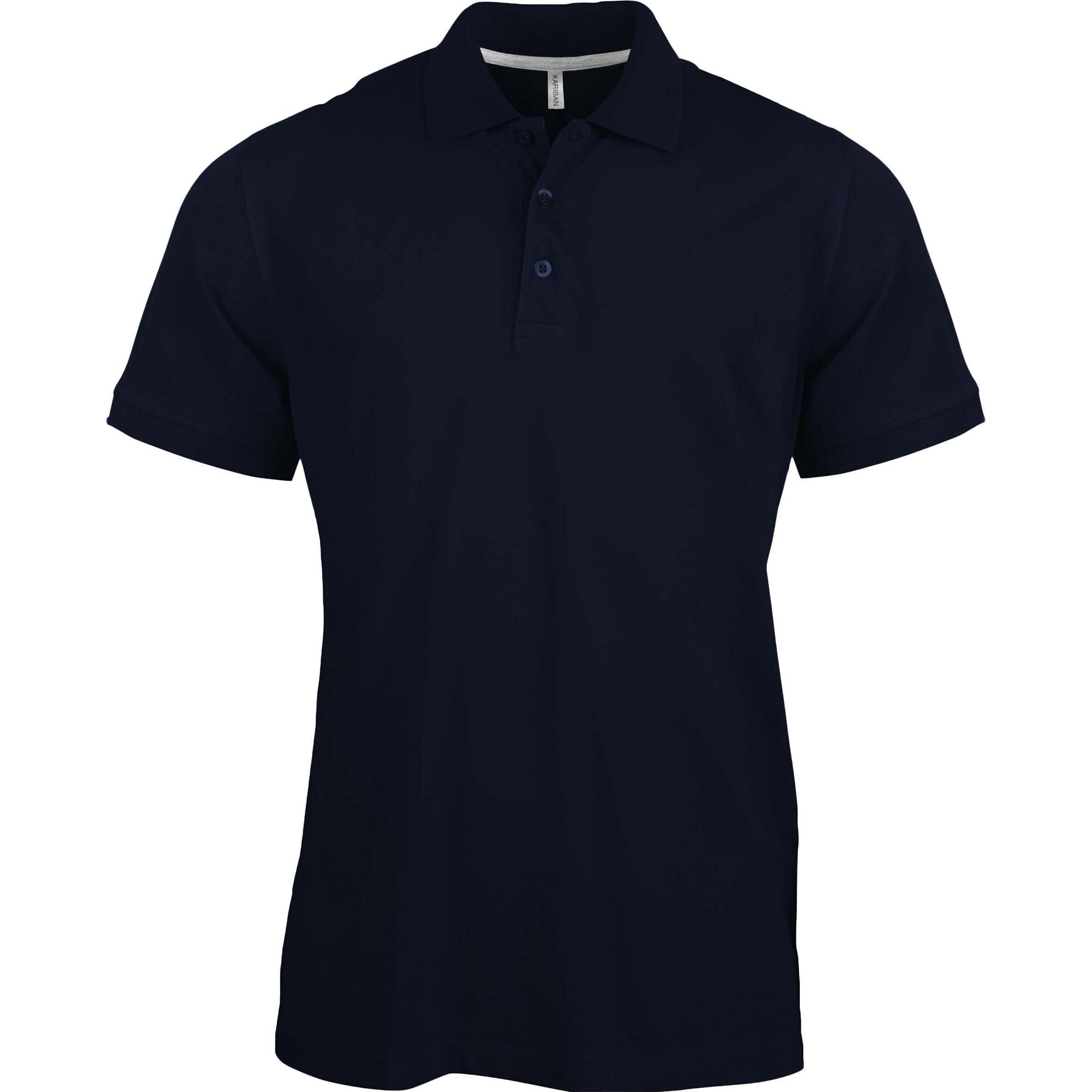 Kariban, Herren, Shirt, Kurzärmeliges Polo-Shirt, Blau, (XXL)