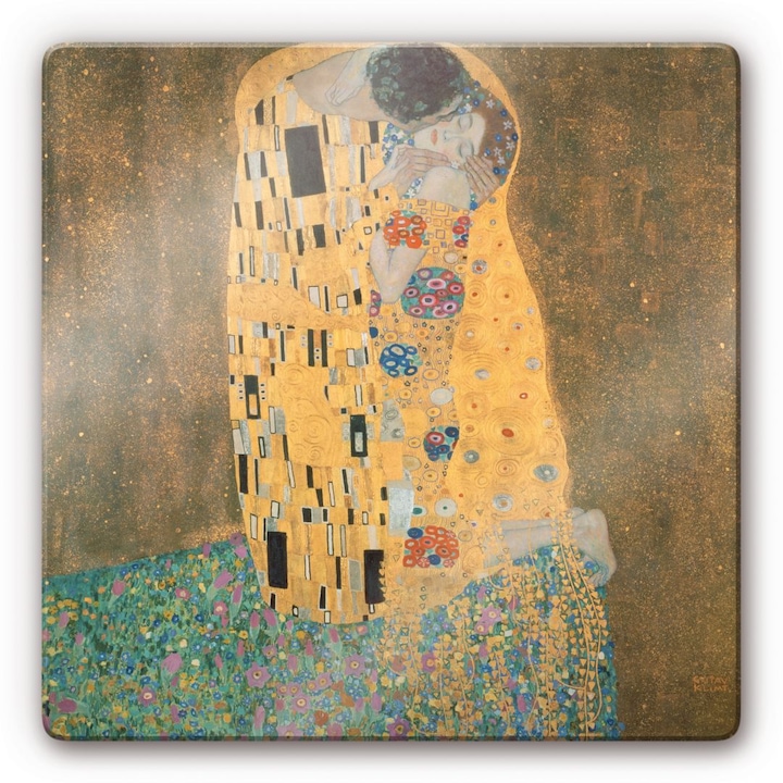 Image du produit Trenddeko Klimt - Le baiser (20 x 20 cm)