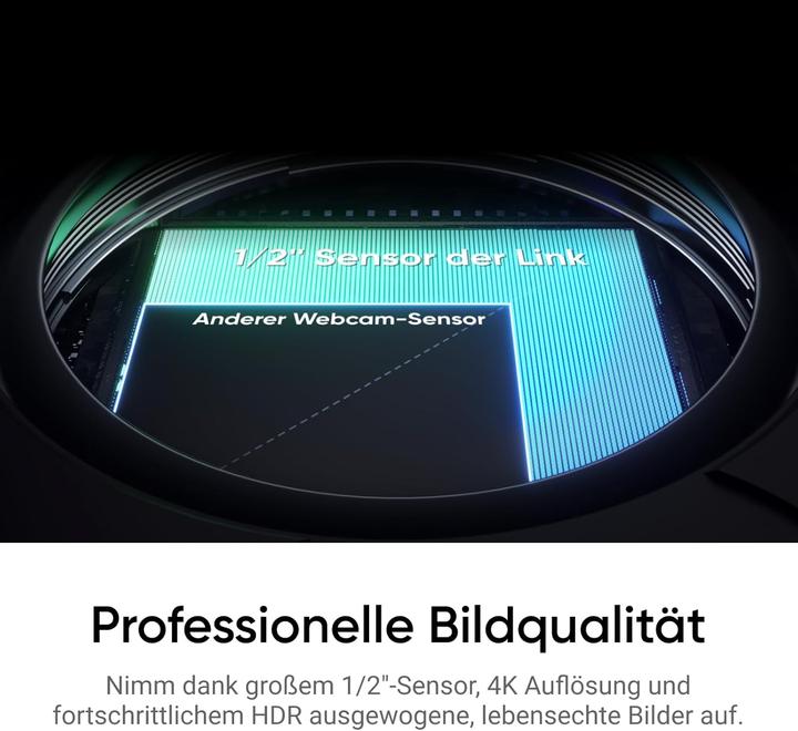 Produktbild Insta360 Link 2C Standard 4K Webcam mit Auto-Framing und HDR