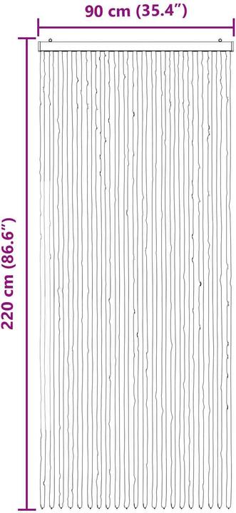 Produktbild vidaXL Fliegengitter (90 x 220 cm)