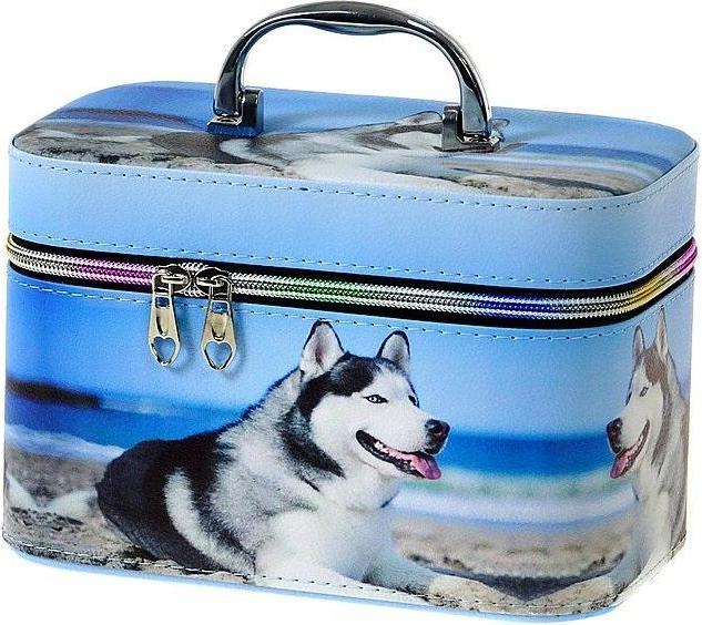 Immagine prodotto Adar M Kofferraum, Koffer mit Spiegel, Reissverschluss, 21x14x13cm