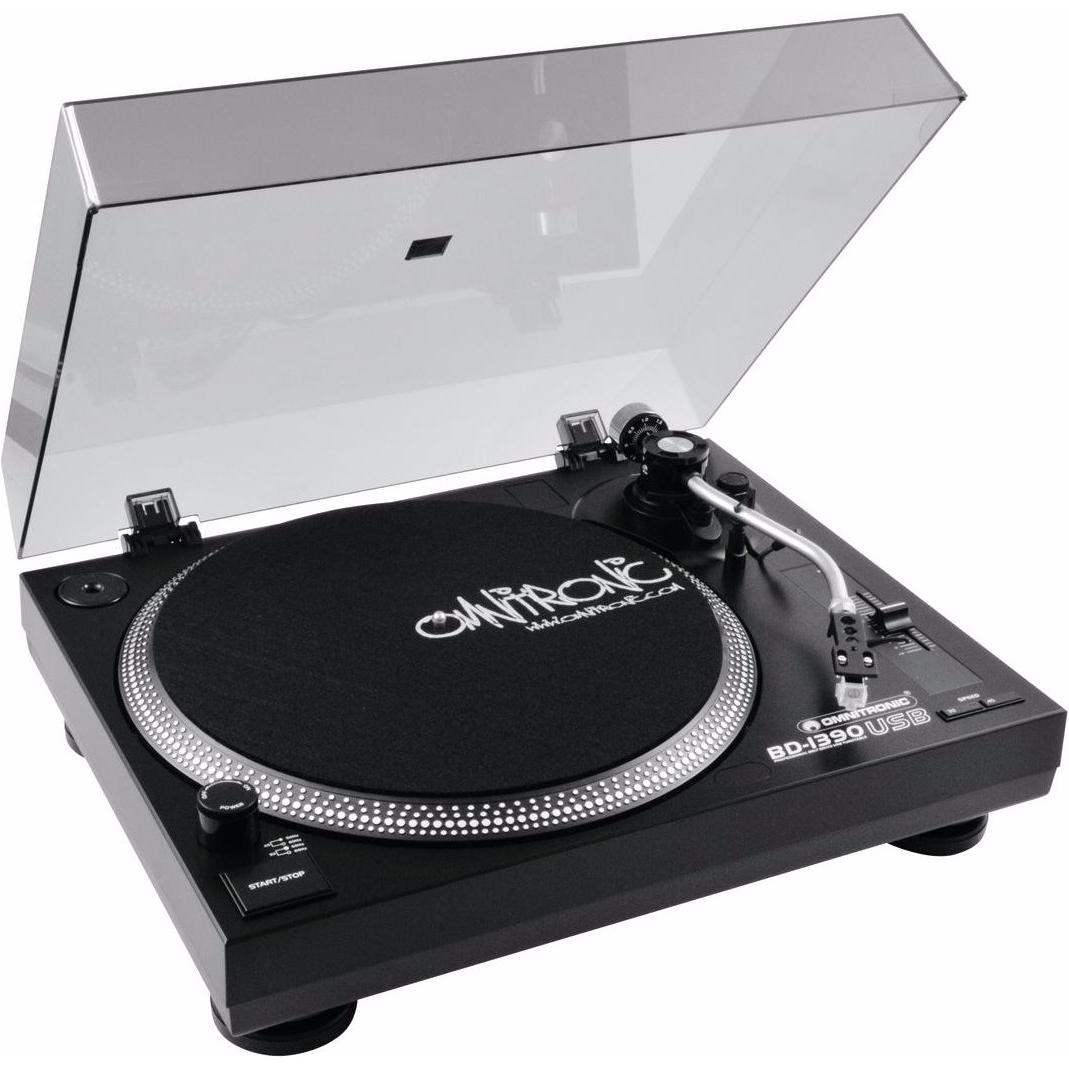 Omnitronic Bd-1390 (Manuell), Plattenspieler, Schwarz