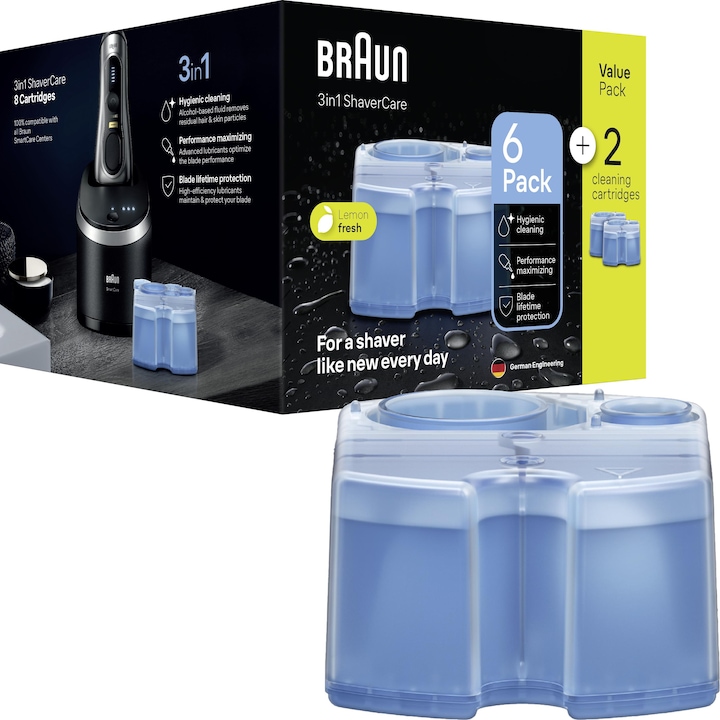 Produktbild Braun Nachfüllkartuschen Reinigungsstation Nachfüllkartuschen (8 x)