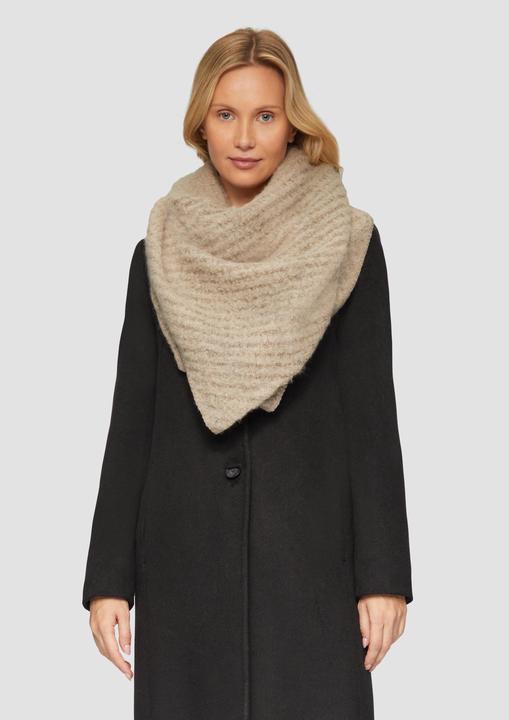Actual product image S.Oliver Tuch Triangel-Schal mit Strickmuster