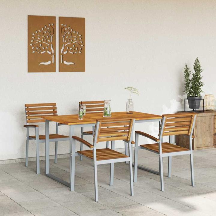 Produktbild vidaXL Garten Essgruppe (160 x 80 x 75 cm)
