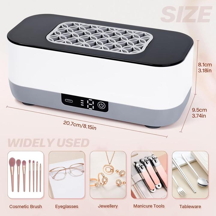 Produktbild Cbx 2-in-1 Ultraschallreiniger für Schmuck, Brillen & mehr (400 ml)