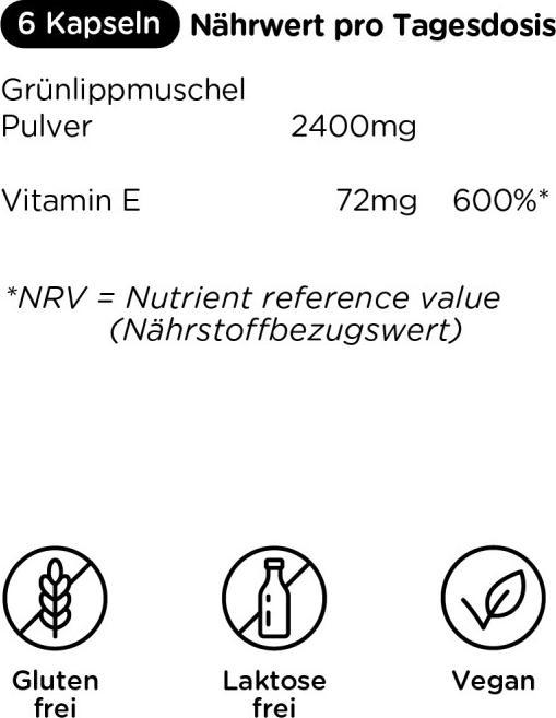 Immagine prodotto Kanela Capsule di cozza verde Plus (100 capsule) (100 Pezzo/i, Pillole)