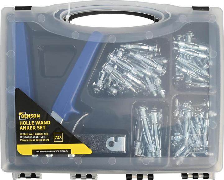 Actual product image ProPlus Hollow wall anchor set 72 pieces (72 pcs.)