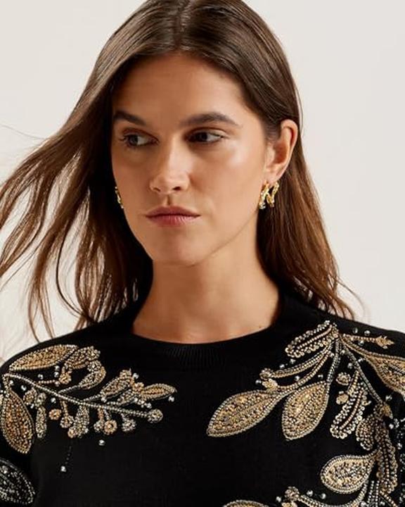 Produktbild Ted Baker Embellished Crew Neck Lange Mouwen Trui (44)