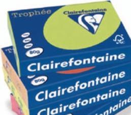Actual product image Clairefontaine Universal paper, coloured (120 g/m², 250 x, A4)