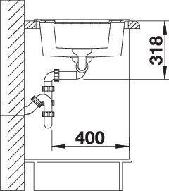 Produktbild Blanco Metra 6 (Einbauspüle, 61.50 cm, 50 cm)