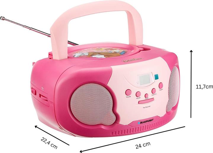 Produktbild Blaupunkt CD-Player mit Mikrofon | Bibi & Tina Edition | BTB 20