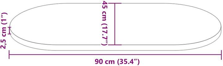 Immagine prodotto vidaXL Tischplatte (90 x 45 cm)