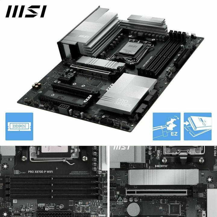 Produktbild MSI PRO X870E-P WIFI (AM5, AMD X870E, ATX)