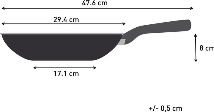 Image du produit Tefal Virtuoso poêle wok 28cm (sans revêtement) (E4921925), Acier inoxydable (28 cm, Wok, Acier inoxydable)